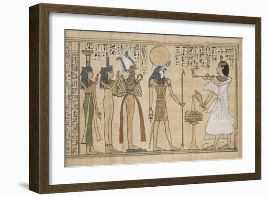 Livre des Morts de Khonsoumes-null-Framed Giclee Print