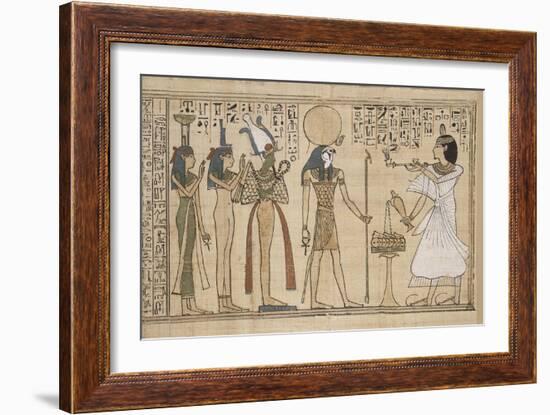 Livre des Morts de Khonsoumes-null-Framed Giclee Print