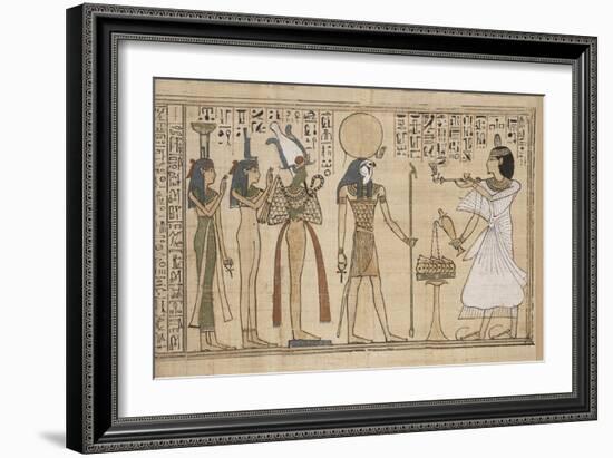 Livre des Morts de Khonsoumes-null-Framed Giclee Print