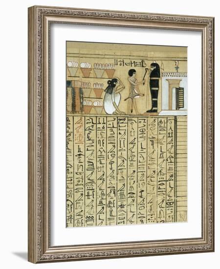 Livre des morts, papyrus de Nebqed-null-Framed Giclee Print