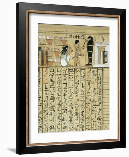 Livre des morts, papyrus de Nebqed-null-Framed Giclee Print