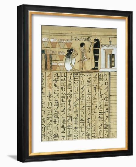 Livre des morts, papyrus de Nebqed-null-Framed Giclee Print