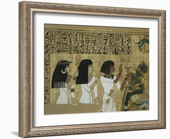 Livre des morts, papyrus de Nebqed-null-Framed Giclee Print