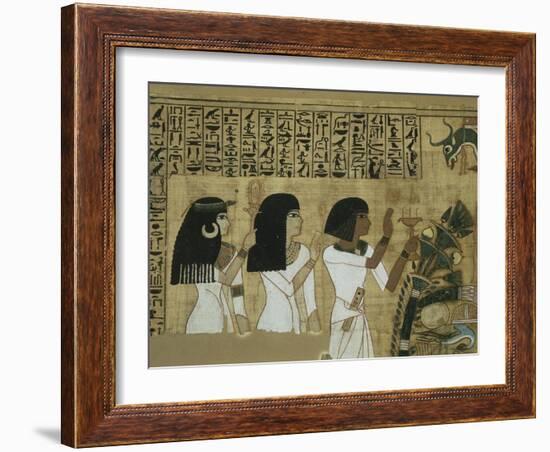 Livre des morts, papyrus de Nebqed-null-Framed Giclee Print