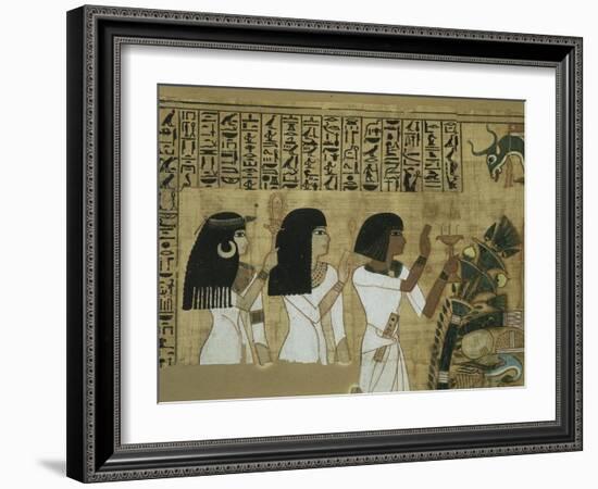 Livre des morts, papyrus de Nebqed-null-Framed Giclee Print