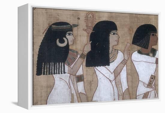 Livre des morts, papyrus de Nebqed-null-Framed Premier Image Canvas