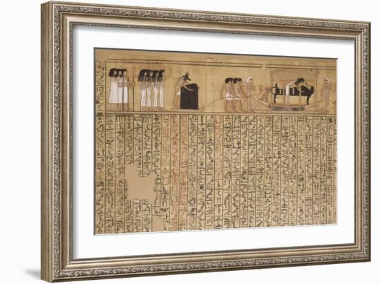 Livre des morts, papyrus de Nebqed-null-Framed Giclee Print