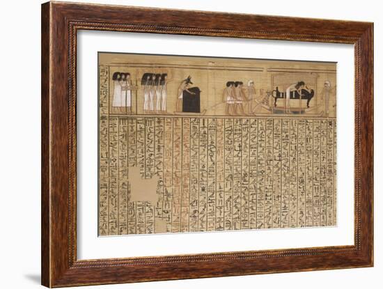 Livre des morts, papyrus de Nebqed-null-Framed Giclee Print