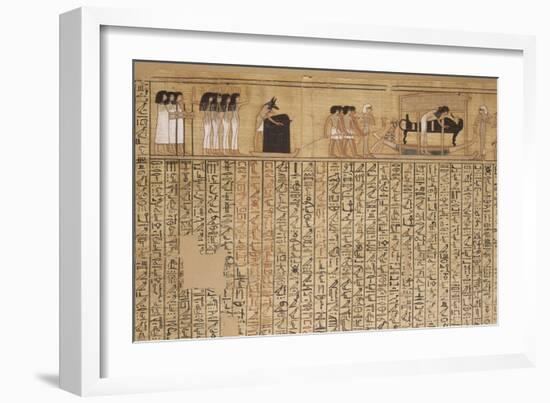 Livre des morts, papyrus de Nebqed-null-Framed Giclee Print