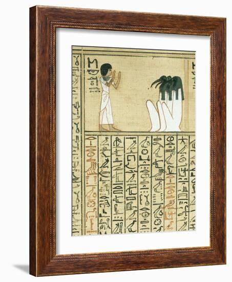 Livre des morts, papyrus de Nebqed-null-Framed Giclee Print