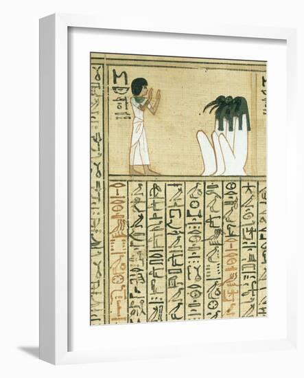 Livre des morts, papyrus de Nebqed-null-Framed Giclee Print