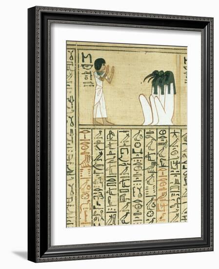 Livre des morts, papyrus de Nebqed-null-Framed Giclee Print