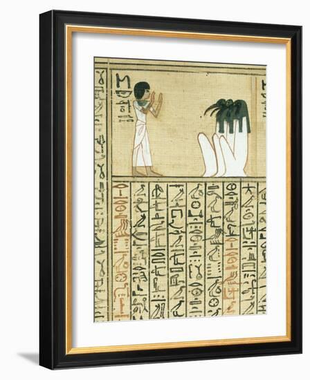 Livre des morts, papyrus de Nebqed-null-Framed Giclee Print