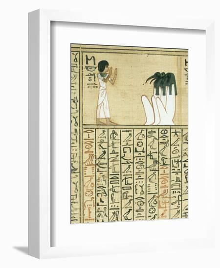 Livre des morts, papyrus de Nebqed-null-Framed Giclee Print