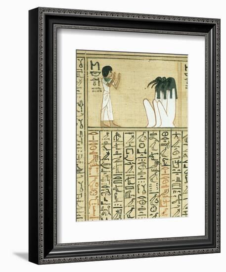 Livre des morts, papyrus de Nebqed-null-Framed Giclee Print