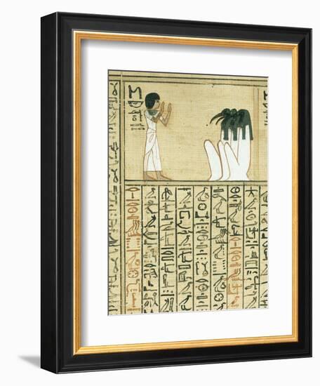 Livre des morts, papyrus de Nebqed-null-Framed Giclee Print