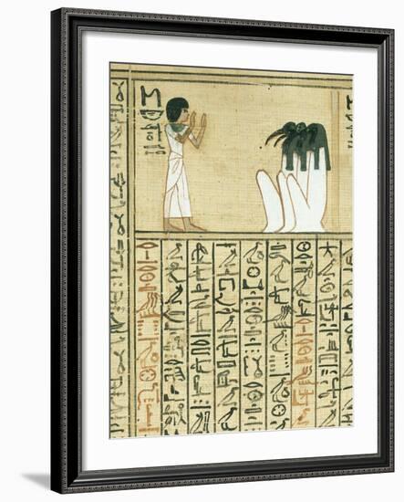 Livre des morts, papyrus de Nebqed-null-Framed Giclee Print