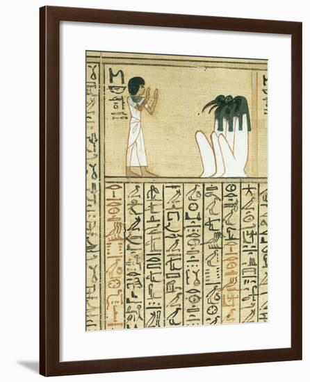 Livre des morts, papyrus de Nebqed-null-Framed Giclee Print