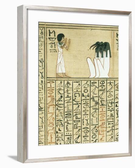 Livre des morts, papyrus de Nebqed-null-Framed Giclee Print