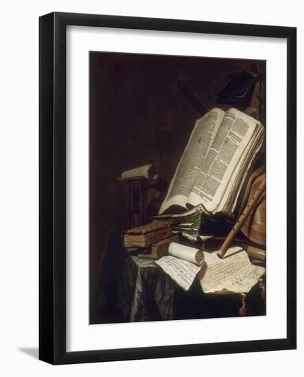 Livres et instrument de musique-Jan Cornelisz Vermeulen-Framed Giclee Print