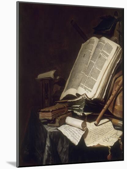 Livres et instrument de musique-Jan Cornelisz Vermeulen-Mounted Giclee Print