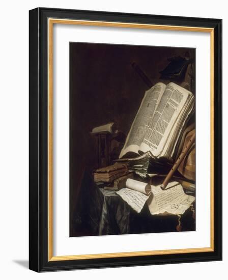 Livres et instrument de musique-Jan Cornelisz Vermeulen-Framed Giclee Print