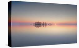 Wing of Airplane Flying in Mid-Air under and Between Clouds-Liyun Yu-Photographic Print