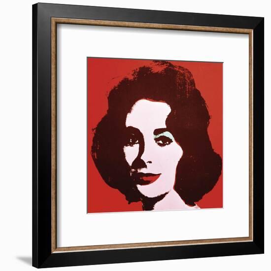 Liz, 1963 (Red)-Andy Warhol-Framed Art Print