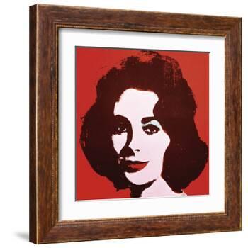 Liz, 1963 (Red)-Andy Warhol-Framed Art Print
