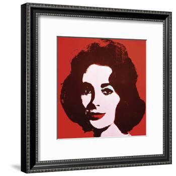Liz, 1963 (Red)-Andy Warhol-Framed Art Print