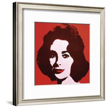 Liz, 1963 (Red)-Andy Warhol-Framed Art Print