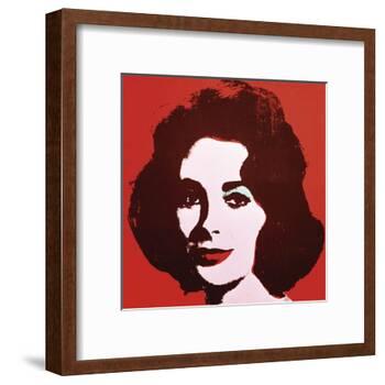 Liz, 1963 (Red)-Andy Warhol-Framed Art Print