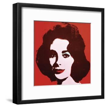 Liz, 1963 (Red)-Andy Warhol-Framed Art Print