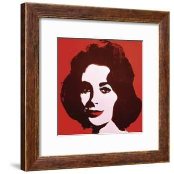 Liz, 1963 (Red)-Andy Warhol-Framed Art Print