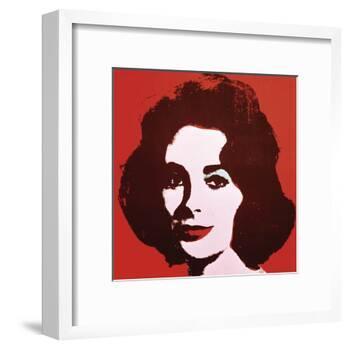 Liz, 1963 (Red)-Andy Warhol-Framed Art Print