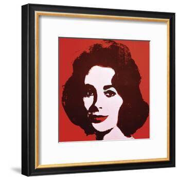 Liz, 1963 (Red)-Andy Warhol-Framed Art Print