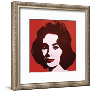 Liz, 1963 (Red)-Andy Warhol-Framed Art Print