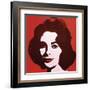 Liz, 1963 (Red)-Andy Warhol-Framed Art Print