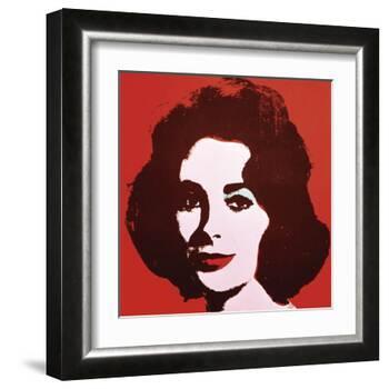 Liz, 1963 (Red)-Andy Warhol-Framed Art Print