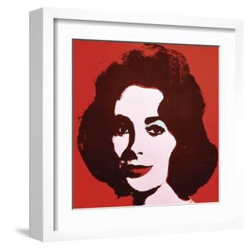 Liz, 1963 (Red)-Andy Warhol-Framed Art Print