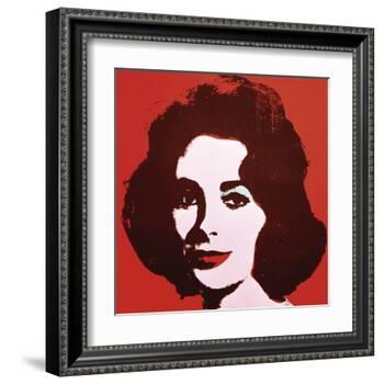 Liz, 1963 (Red)-Andy Warhol-Framed Art Print