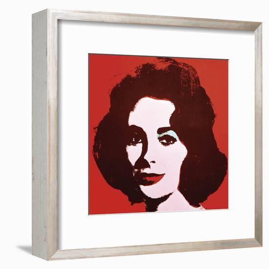 Liz, 1963 (Red)-Andy Warhol-Framed Art Print