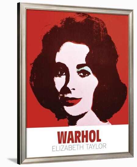 Liz, 1963 (Red)-Andy Warhol-Framed Art Print