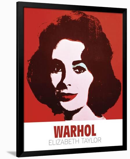 Liz, 1963 (Red)-Andy Warhol-Framed Art Print