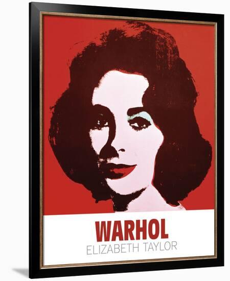 Liz, 1963 (Red)-Andy Warhol-Framed Art Print