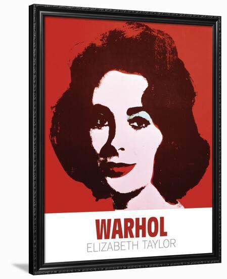 Liz, 1963 (Red)-Andy Warhol-Framed Art Print