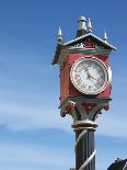 Clock with Roman Numerals in Historic Cricklade, Wiltshire, England, UK-Liz Eve-Photo