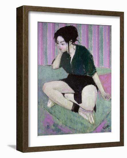 Liz (Oil on Canvas)-Endre Roder-Framed Giclee Print