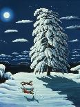 Foxes in Moonlight, 1989-Liz Wright-Giclee Print