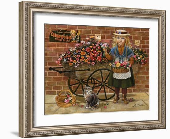 Liza Flower Girl-Lee Dubin-Framed Giclee Print